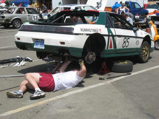 Illustration for article titled Fiero Recovers From 7-Lap Altamont Nightmare... Then Gets Wrecked In Toledo